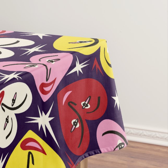 Mantel Patrón cardíaco de Kitschy Kitchen Retro de los añ (In Situ)