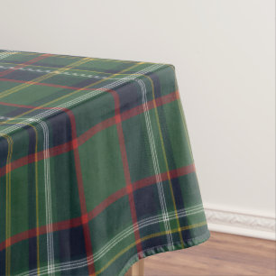 Mantel Patrón clásico de cuadros escoceses verde y rojo