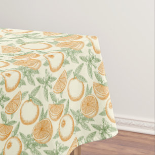 Mantel Patrón clásico de fruta Naranja