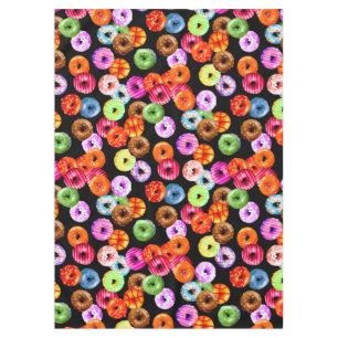 Mantel Patrón continuo de donas + su fondo e ideas