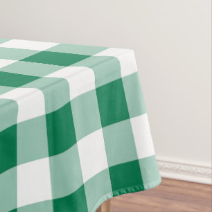 Mantel Patrón continuo de gingham verde clásico