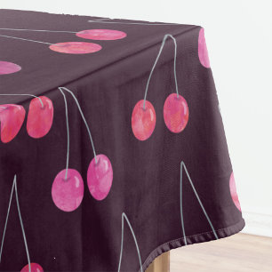 Mantel Patrón de acuarela de cereza negra