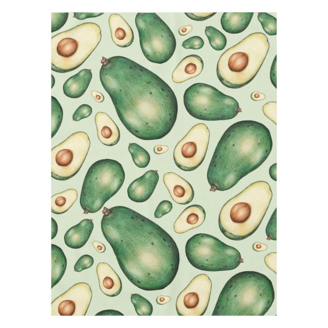 Mantel Patrón de aguacate (Anverso)