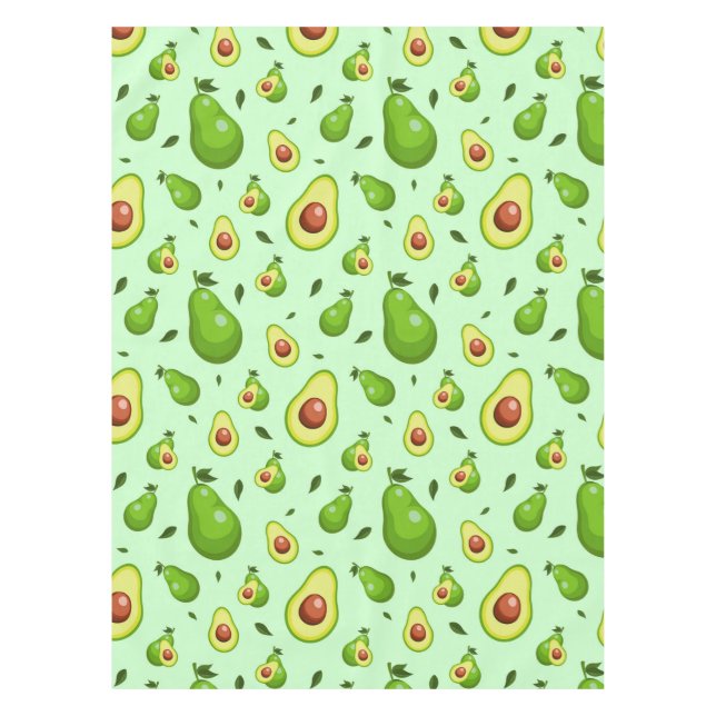 Mantel Patrón de aguacate (Anverso)
