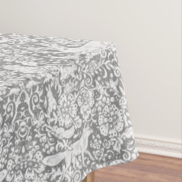 Mantel Patrón de animales del bosque blanco gris de los b