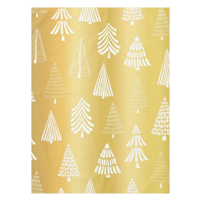 Mantel patrón de árbol de Navidad (Anverso)