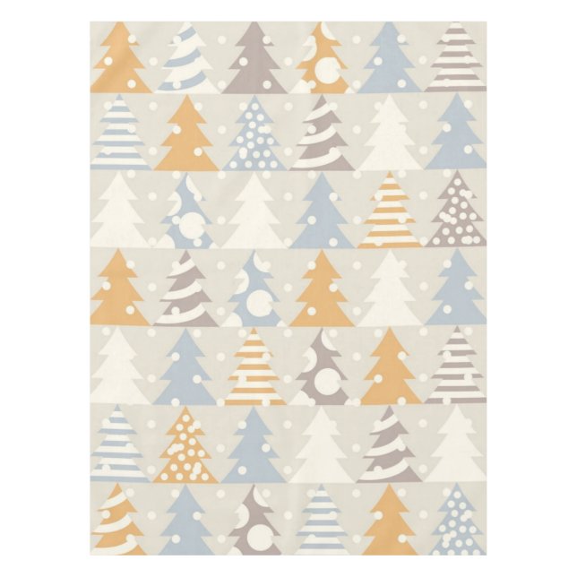 Mantel patrón de árbol de Navidad (Anverso)