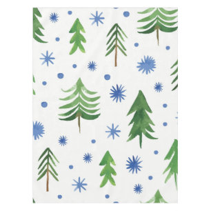 Mantel patrón de árbol de Navidad