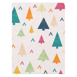 Mantel patrón de árbol de Navidad