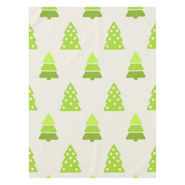Mantel patrón de árbol de Navidad (Anverso)
