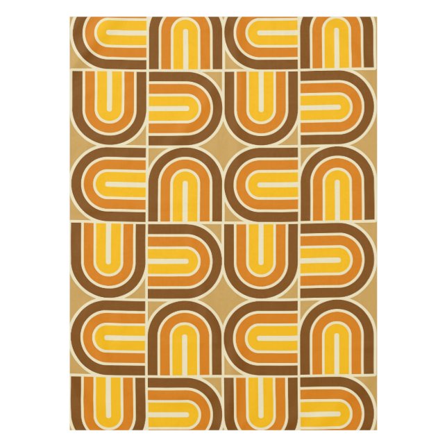 Mantel Patrón de arco geométrico estilo 70 (Anverso)