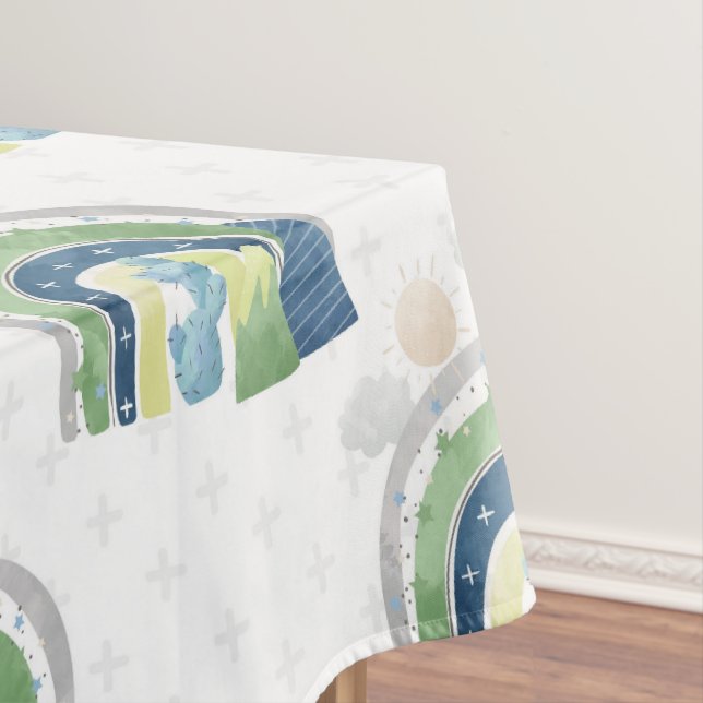 Mantel Patrón de arcoíris en acuarela (In Situ)