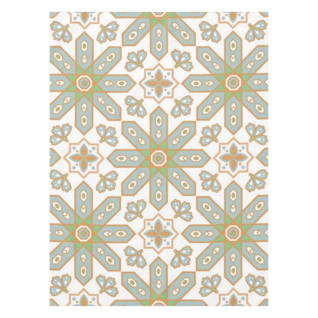 Mantel Patrón de azulejos de cerámica (Anverso)