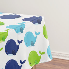 Mantel Patrón De Ballenas, Ballenas Cuestas, Animales Mar