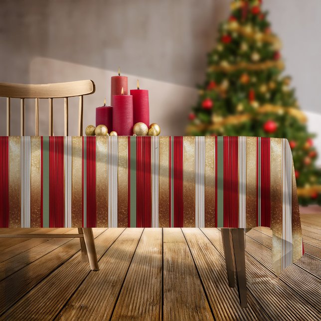 Mantel Patrón de bandas de Navidades rojos#27 ID1009 (Subido por el creador)