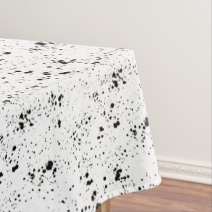 Mantel Patrón de bandeja de pintura negra