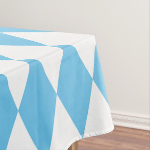 Mantel Patrón de bandera de bus de Baviera azul y blanco