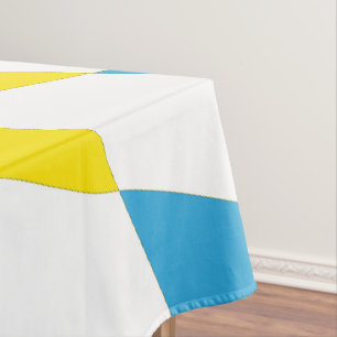 Mantel Patrón de bandera de diamante azul amarillo rojo n