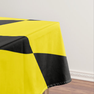 Mantel Patrón de bandera de diamantes de Baviera negra y 