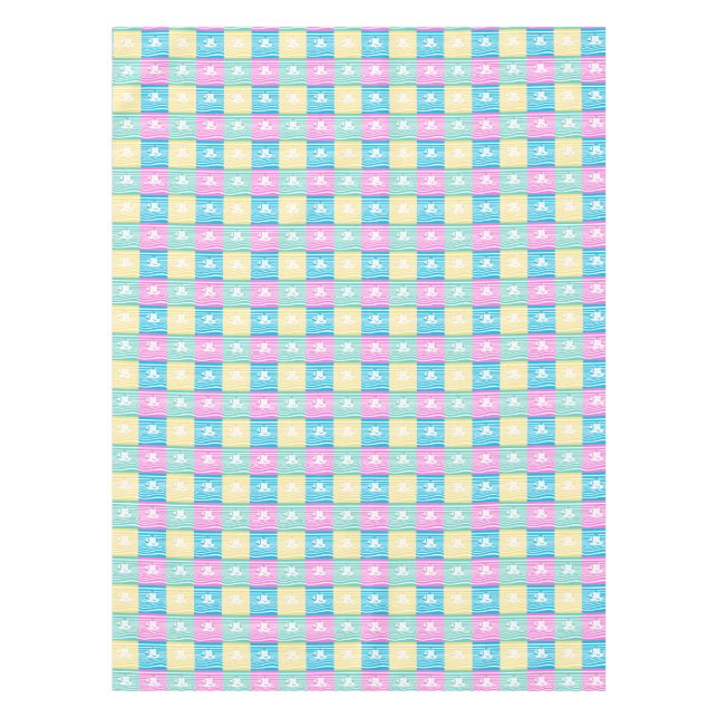 Mantel Patrón de barcos de vela (Anverso)