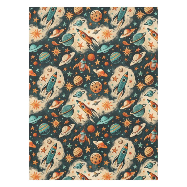 Mantel Patrón de buques de cohetes de naves espaciales vi (Anverso)