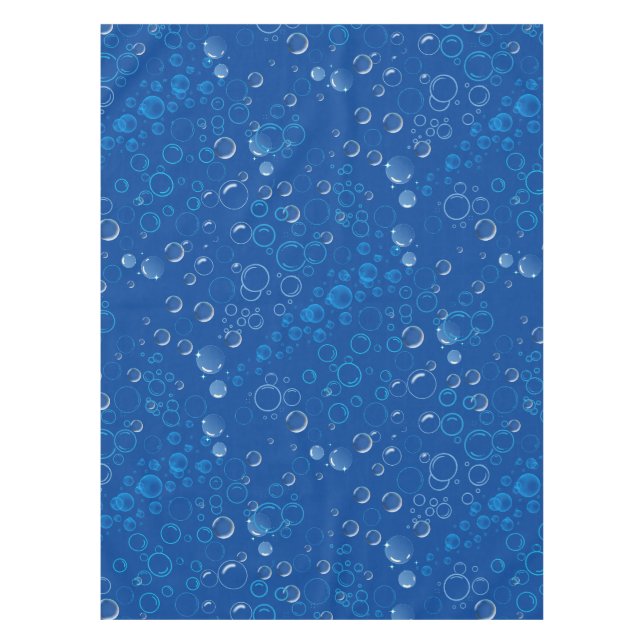 Mantel Patrón de burbujas 01 Blue BG (Anverso)