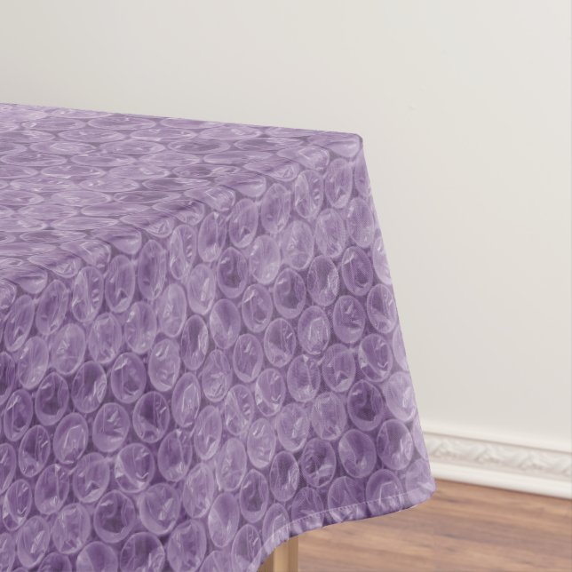 Mantel patrón de burbujas de plástico morado (In Situ)