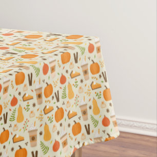 Mantel Patrón de caída del Naranja divertido