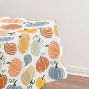 Mantel Patrón de calabazas otoñales coloridas