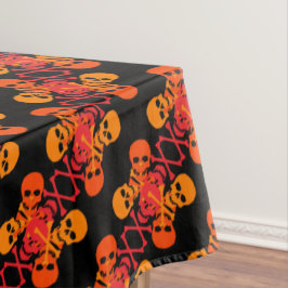 Mantel Patrón de Calaveras y Huesos Cruzados