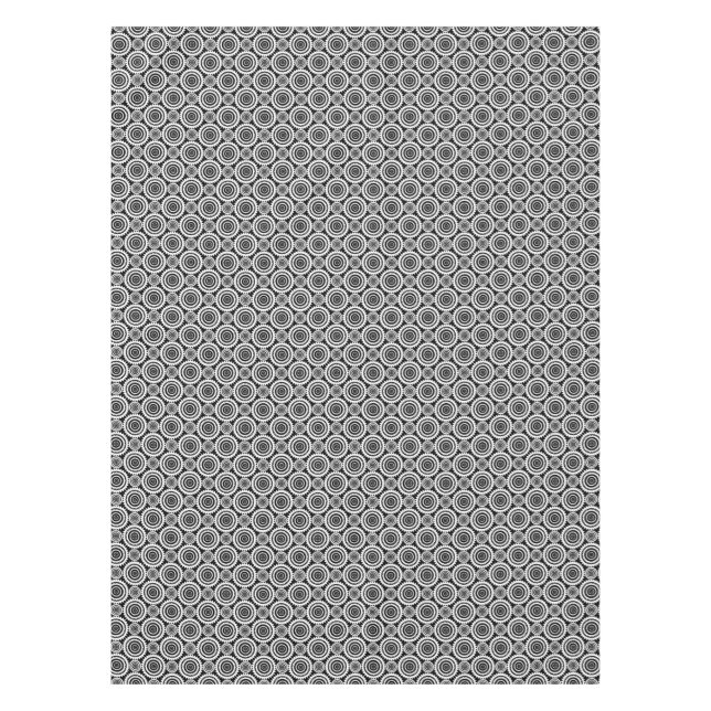 Mantel Patrón de caleidoscopio en blanco y negro Arte mod (Anverso)
