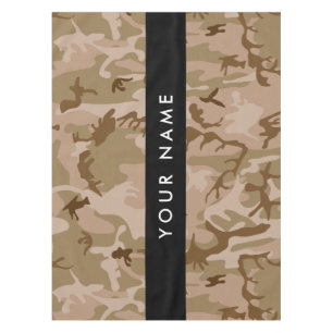 Mantel Patrón de camuflaje del desierto, tu nombre, Perso