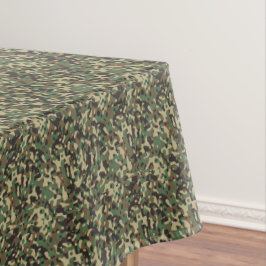Mantel Patrón de camuflaje verde, negro y marrón