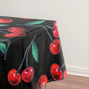 Mantel Patrón de cerezo rojo dulce