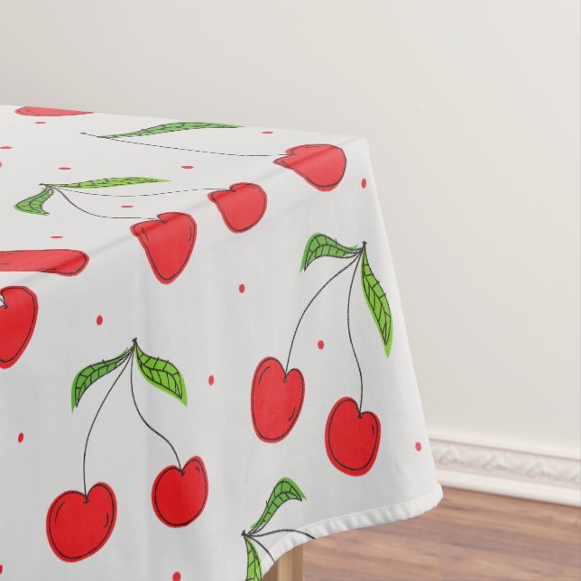 Mantel Patrón de cerezo rojo dulce (In Situ)