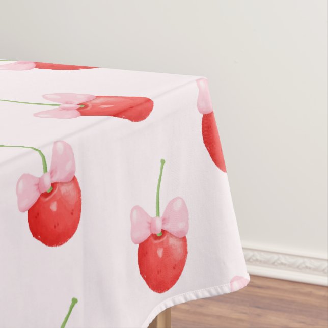 Mantel Patrón de cerezo rojo dulce (In Situ)