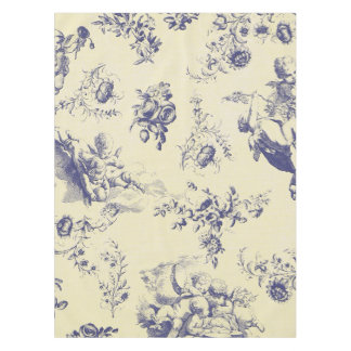 Mantel Patrón de Cherub del país francés de Blue Toile
