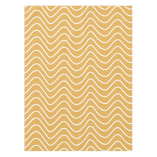Mantel Patrón de cheurón retro zigzag amarillo