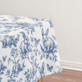 Mantel Patrón de Chinoiserie de los Conejos de Pascua