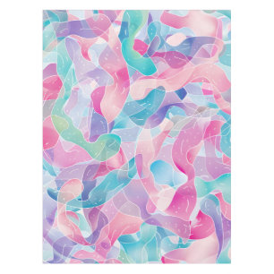 Mantel Patrón de cinta abstracta pastel
