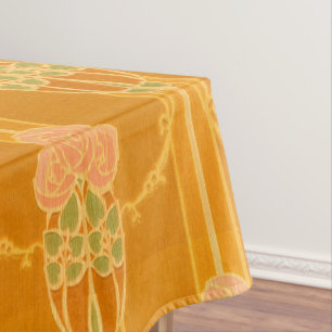 Mantel Patrón de clúster de Rosa de estilo Mackintosh ros