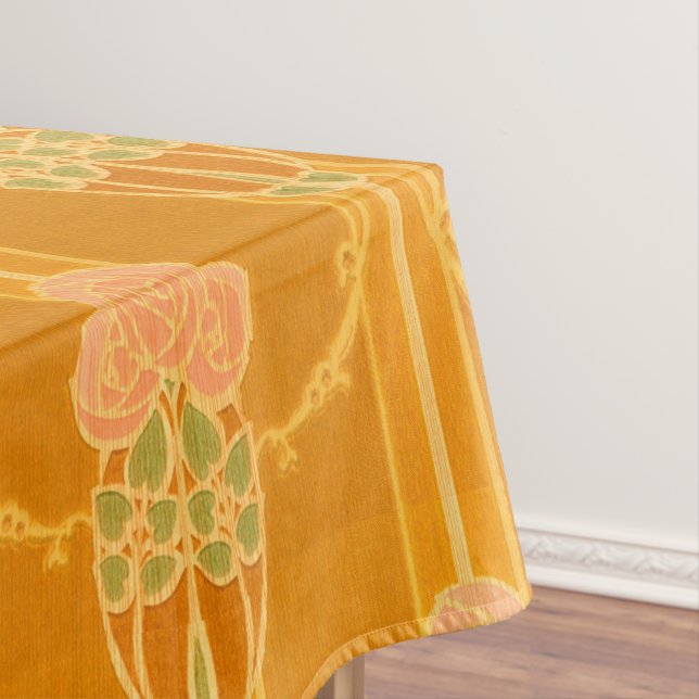 Mantel Patrón de clúster de Rosa de estilo Mackintosh ros (In Situ)