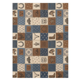 Mantel Patrón de colcha de patchwork occidental vintage