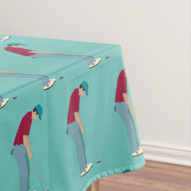 Mantel Patrón de colocación de golfistas azules (In Situ)