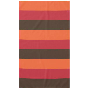 Mantel Patrón de color retro 3 rayado de 70