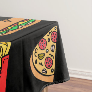 Mantel Patrón de comida rápida