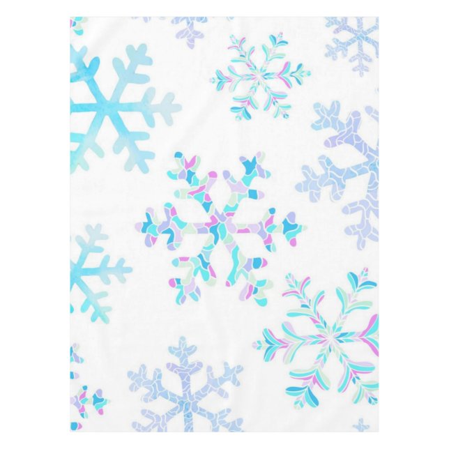 Mantel Patrón de copo de nieve (Anverso)