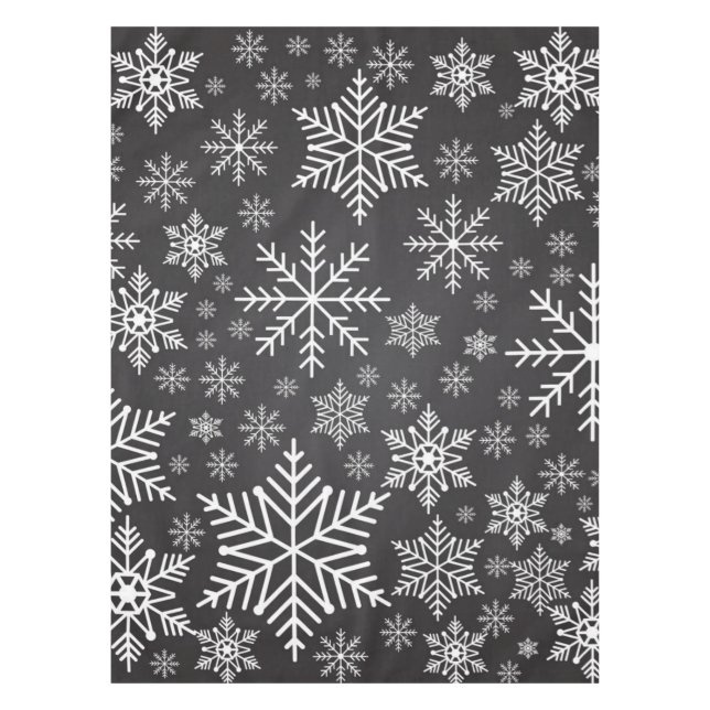 Mantel Patrón de copo de nieve (Anverso)