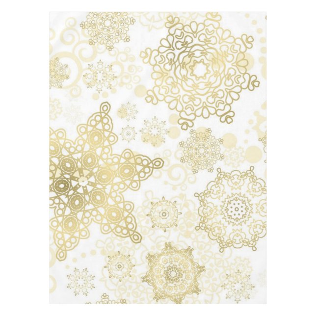 Mantel Patrón de copo de nieve (Anverso)