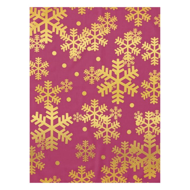 Mantel Patrón de copo de nieve (Anverso)